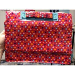 Les Skewies Convertible Kids Backpack Shoulder Bag Pink Teal Polka Dots NWT New